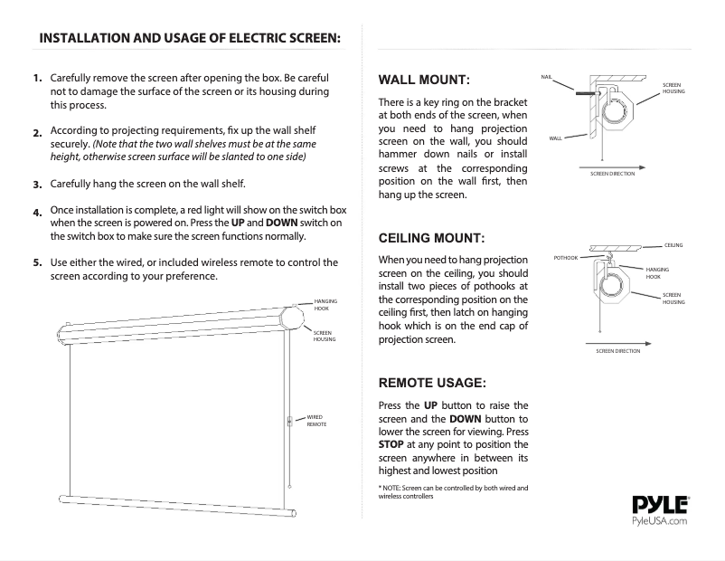 Page n°1 - Manuel utilisateur Pyle PRJELMT86