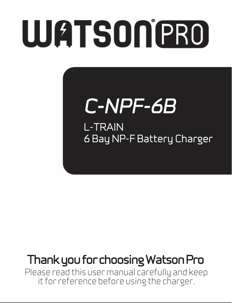 Image de la première page du manuel de l'appareil C-NPF-6B