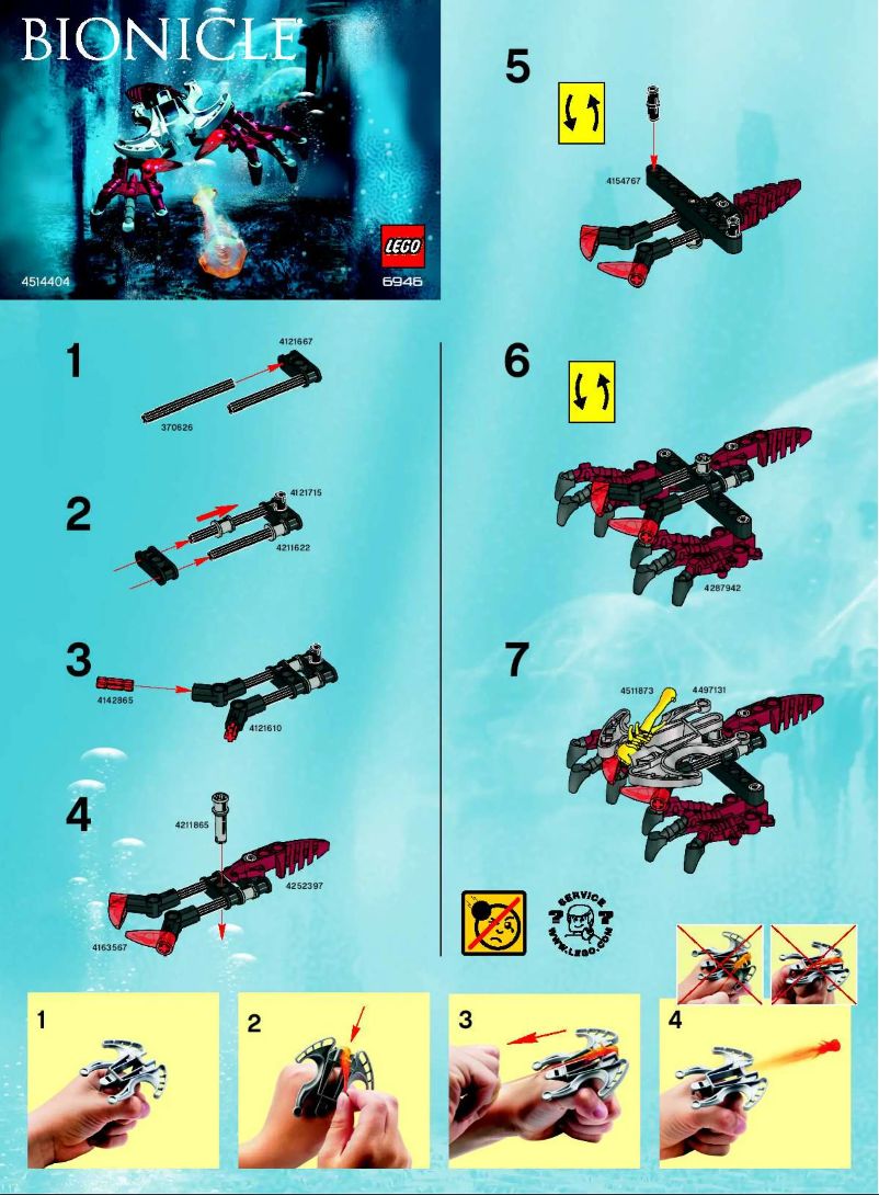 Page n°1 - Manuel utilisateur Lego Squid Launcher Function