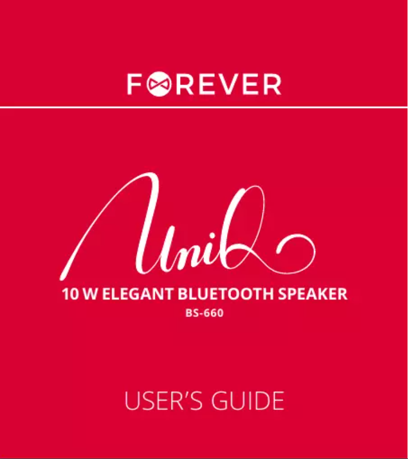 Image de la première page du manuel de l'appareil UNIQ BS-660