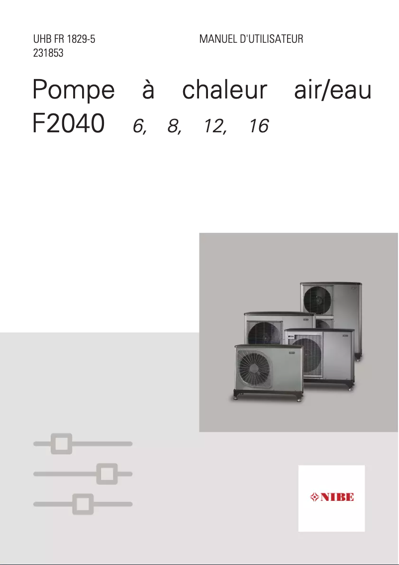 Page n°1 - Fiche technique Nibe F2040-12