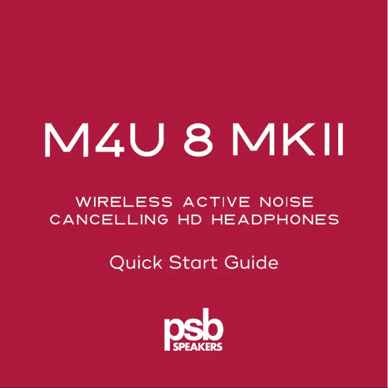 Page 1 of the manual Installation Guide PSB M4U 8 MKII