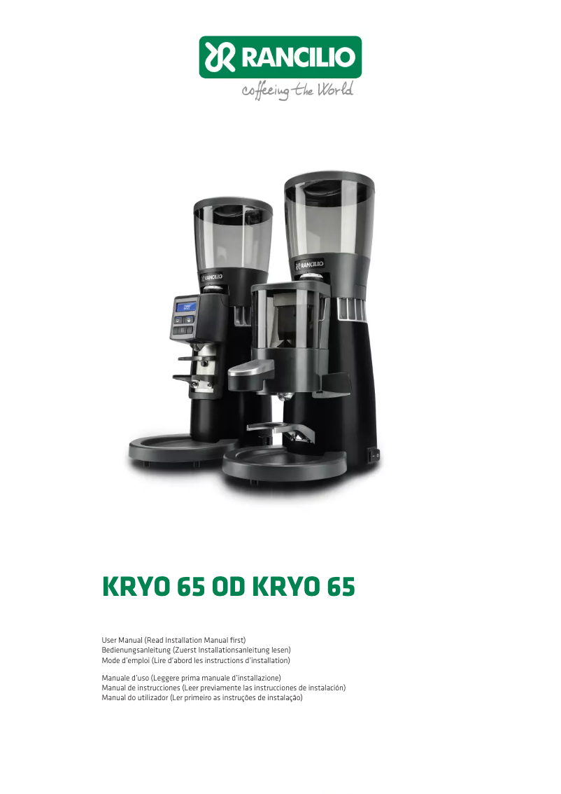 Page n°1 - Catalogue Rancilio Kryo 65