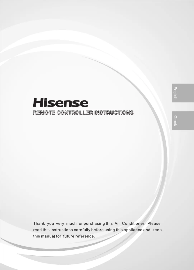 Page 1 de la notice Manuel utilisateur Hisense KF25MR0EG