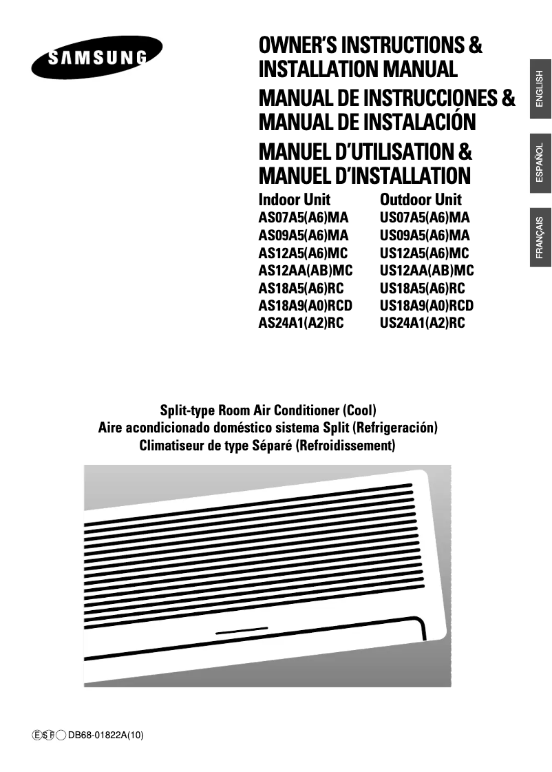 Imagen de la primera página del manual del dispositivo US12ABMC