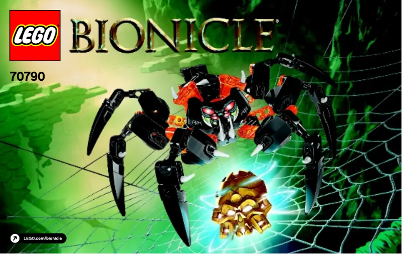 First page image of the manual for Bionicle 70790