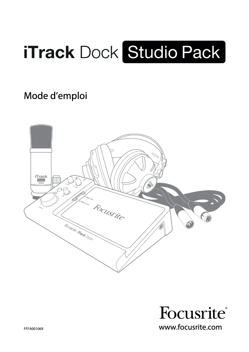 Page 1 de la notice Manuel utilisateur Focusrite iTrack Dock Studio Pack