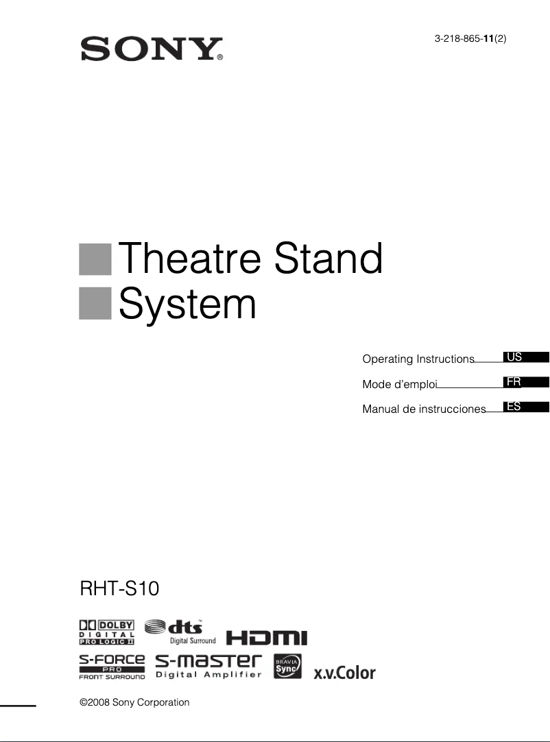Imagen de la primera página del manual del dispositivo RHT-S10