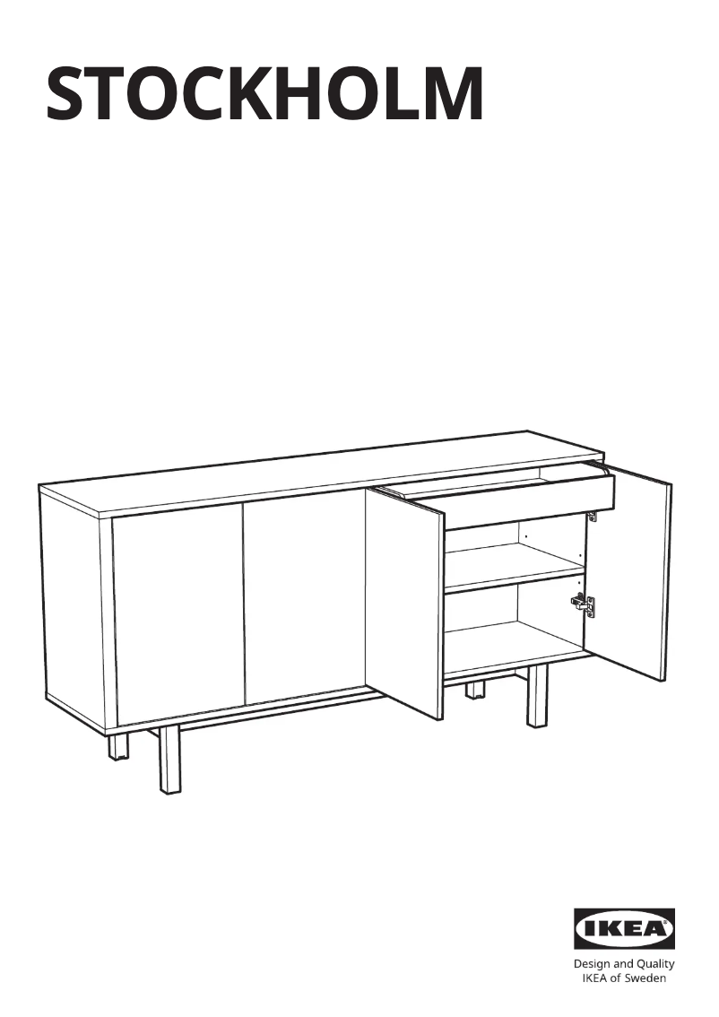 Page 1 de la notice Manuel utilisateur Ikea STOCKHOLM 402.397.21