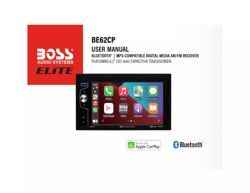 Page 1 de la notice Manuel utilisateur Boss BE62CP