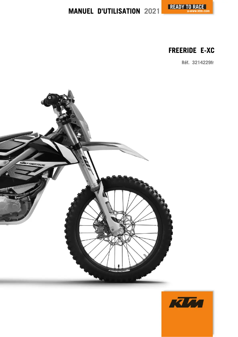 Page 1 de la notice Manuel utilisateur KTM Freeride E-XC (2021)