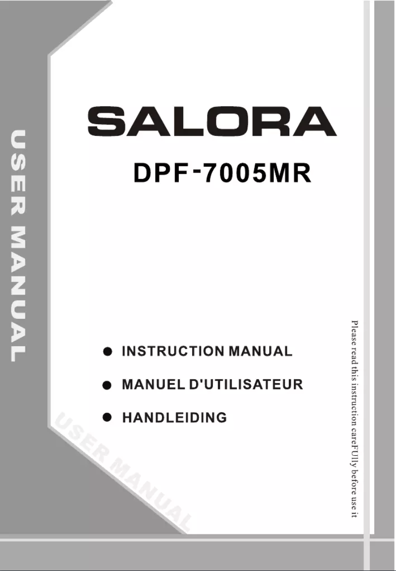 Image de la première page du manuel de l'appareil DPF-7005MR