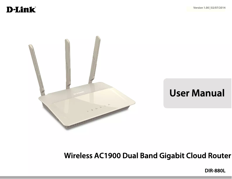 Page n°1 - Manuel utilisateur D-Link DIR-880L