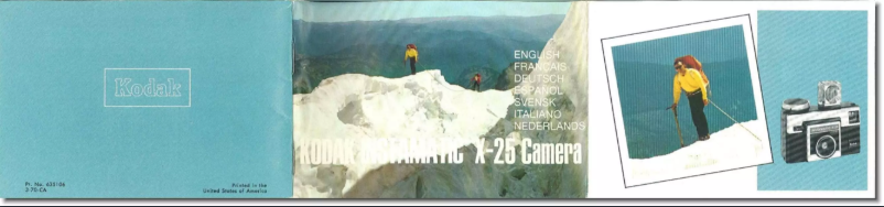 Page 1 de la notice Manuel utilisateur Kodak Instamatic X-25