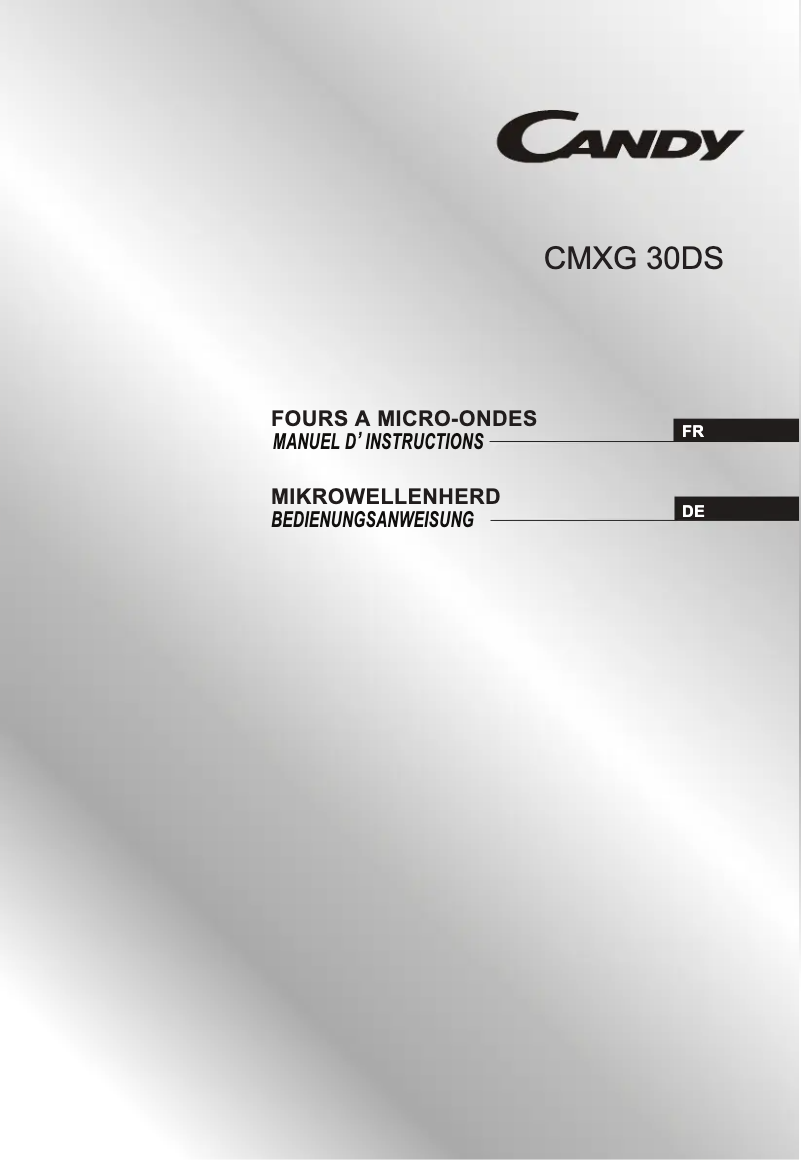 Image de la première page du manuel de l'appareil CMXG 30DS