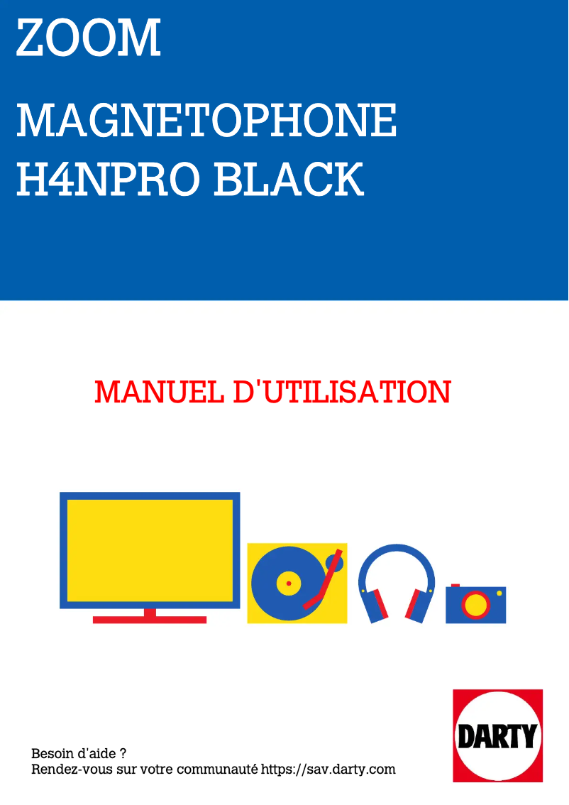 Image de la première page du manuel de l'appareil H4