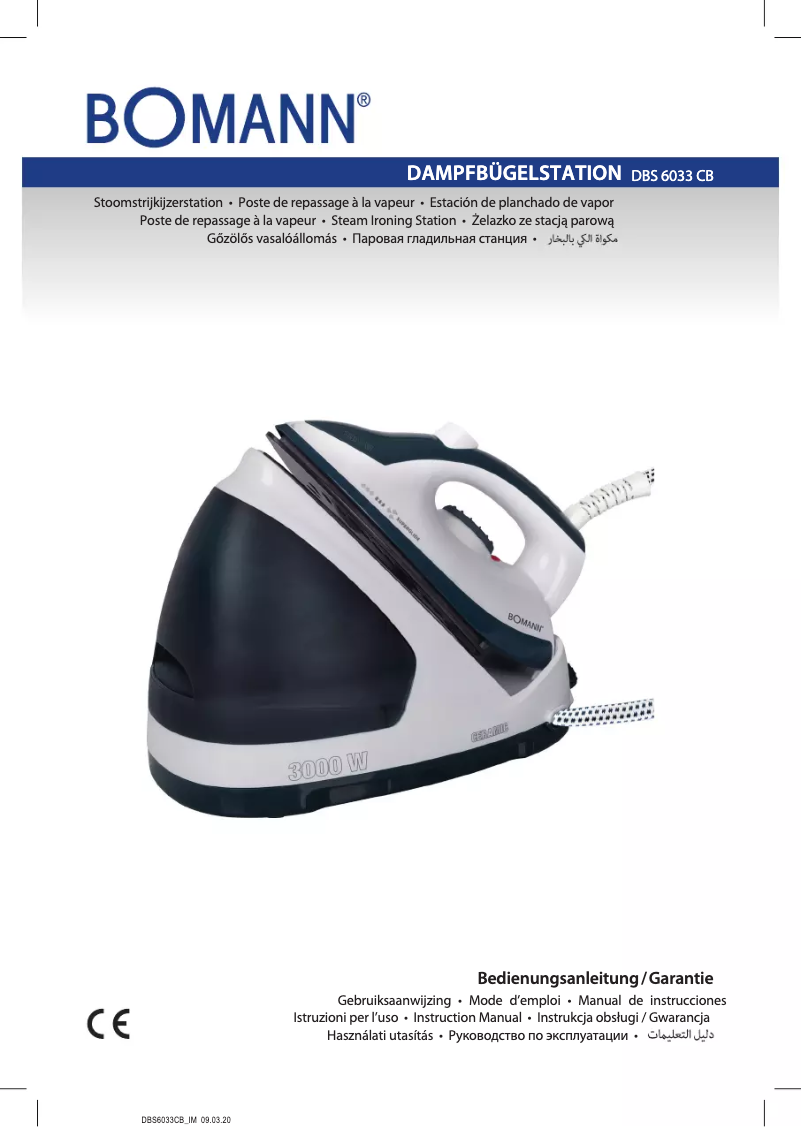 Page n°1 - Manuel utilisateur Bomann DBS 6033 CB