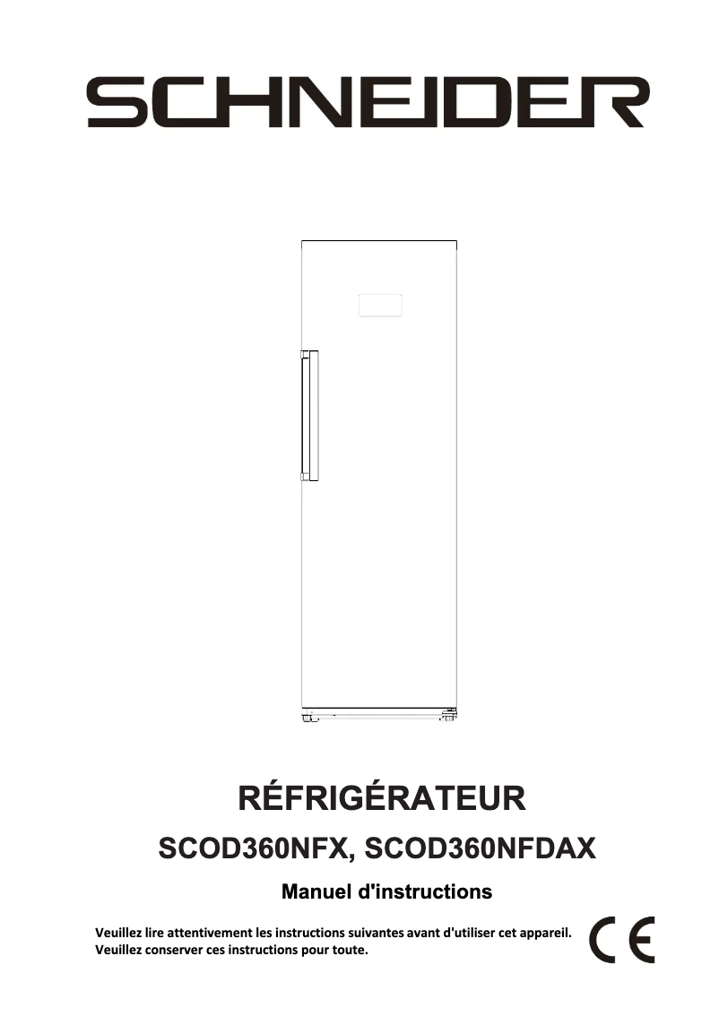 Page 1 de la notice Manuel utilisateur Schneider SCOD360NFDAX