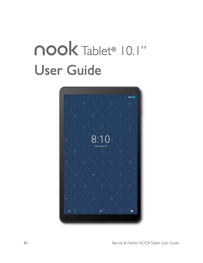 Page n°1 - Manuel utilisateur Barnes & Noble Nook Tablet 10.1"