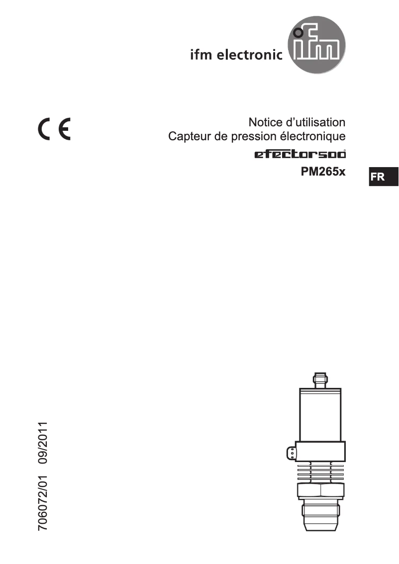 Page 1 de la notice Manuel utilisateur IFM PM2654