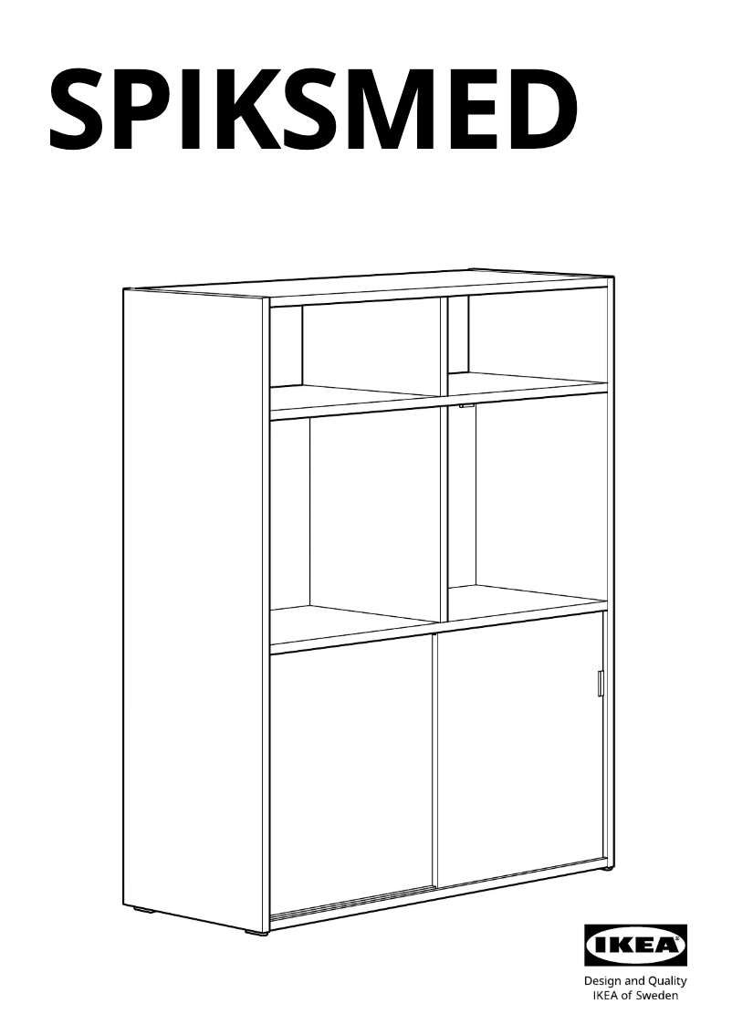Image de la première page du manuel de l'appareil SPIKSMED 205.655.16