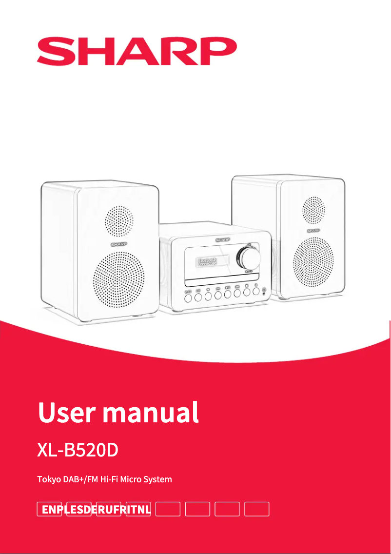 Page 1 de la notice Manuel utilisateur Sharp XL-B520D