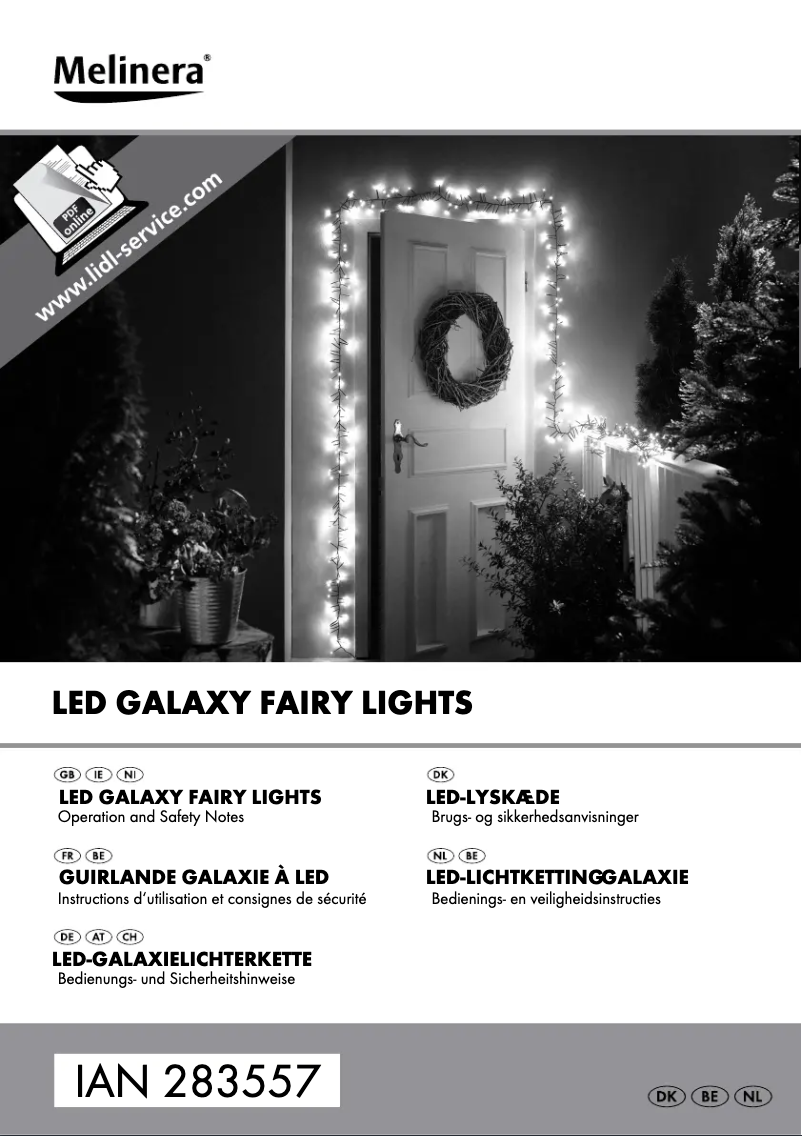 Page 1 de la notice Manuel utilisateur Melinera HG02458