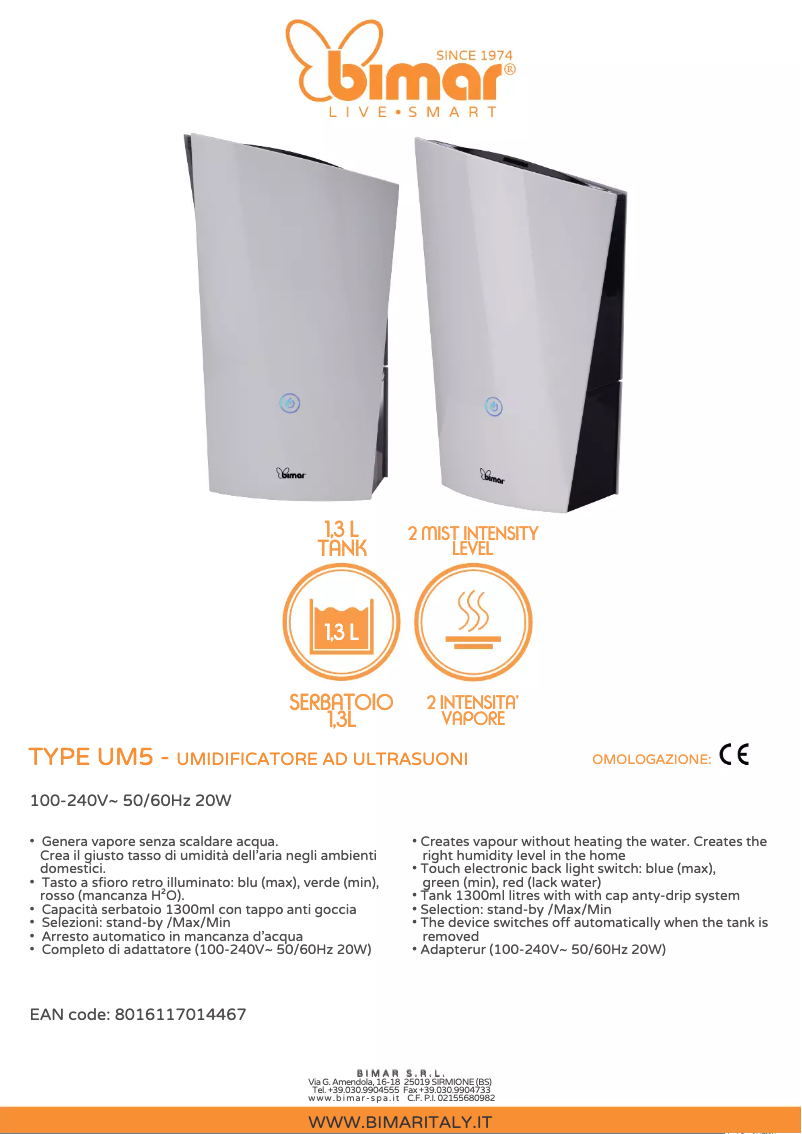 Image de la première page du manuel de l'appareil UM5