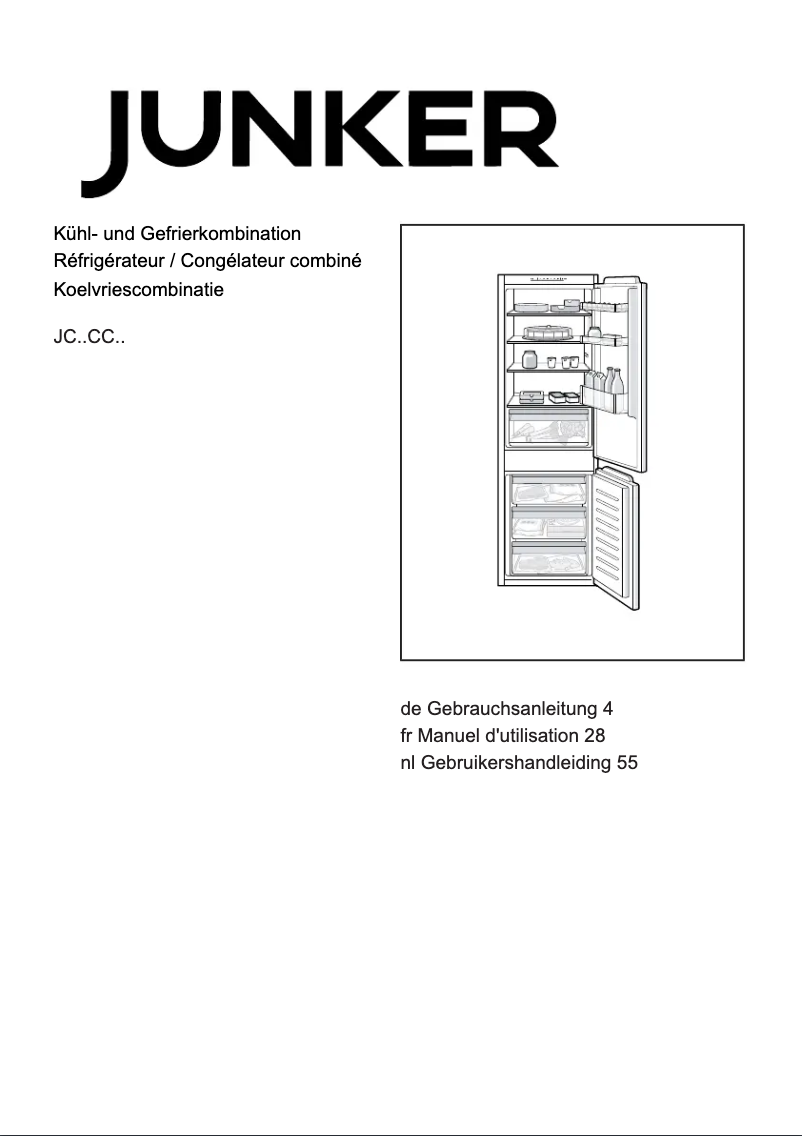 Page n°1 - Manuel utilisateur Junker JC86CCSE0