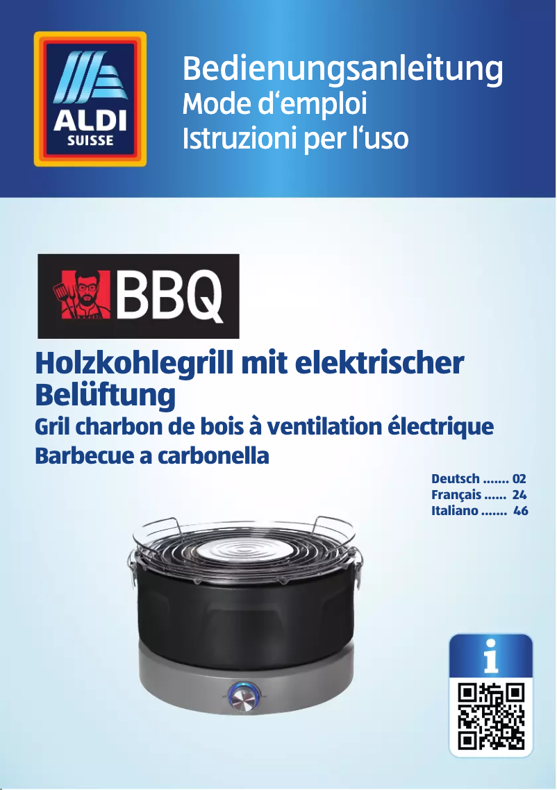 Page n°1 - Manuel utilisateur BBQ Premium GT-GwF-01