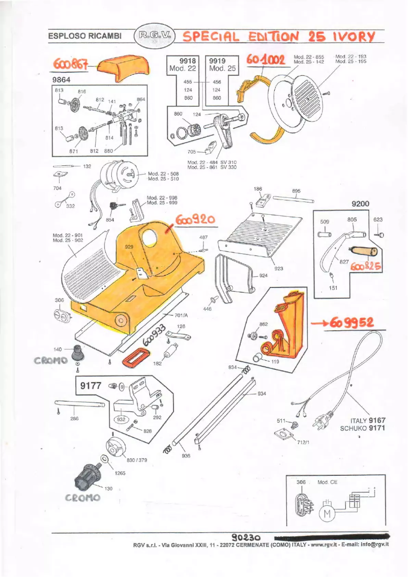 Page 1 de la notice Manuel utilisateur RGV 25 Special Edition