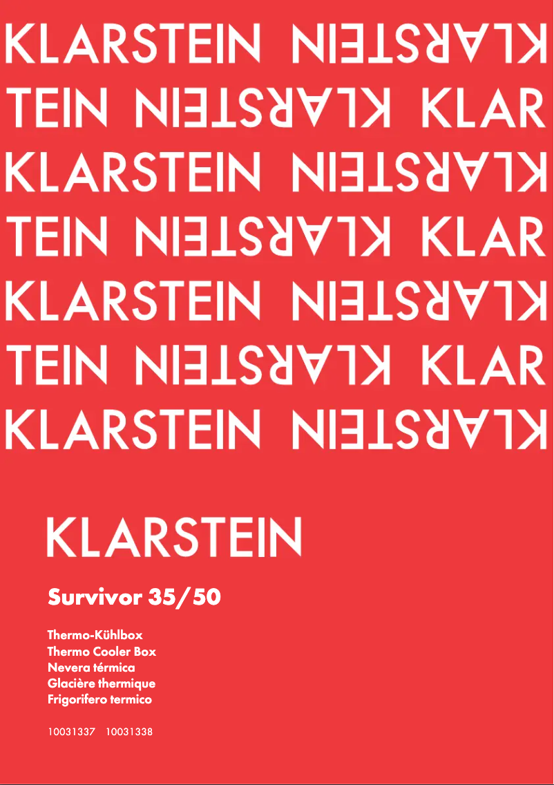 Page 1 de la notice Manuel utilisateur Klarstein 10031337