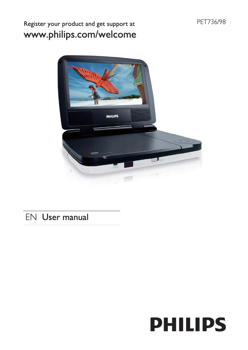 Imagen de la primera página del manual del dispositivo PET736