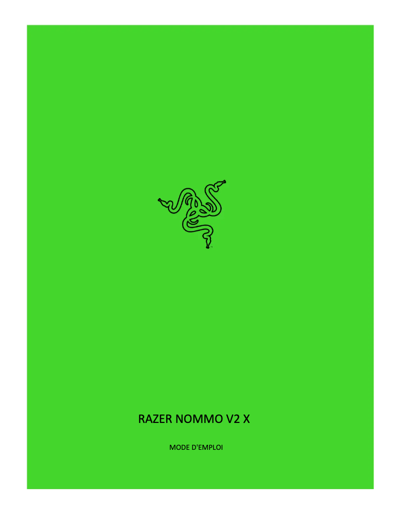 Image de la première page du manuel de l'appareil Nommo V2 X
