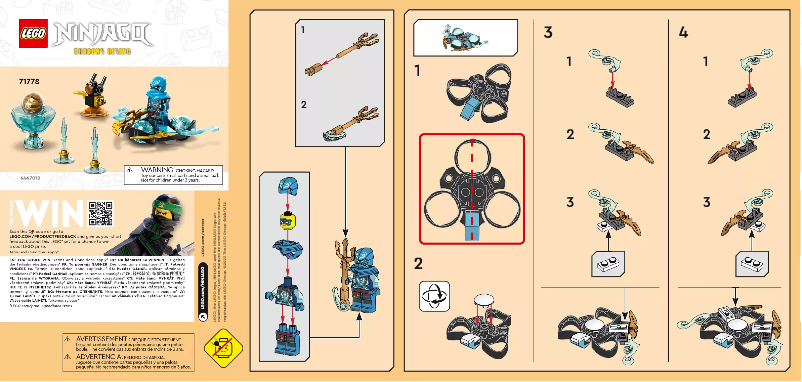 Page 1 of the manual User Manual Lego Ninjago 71778