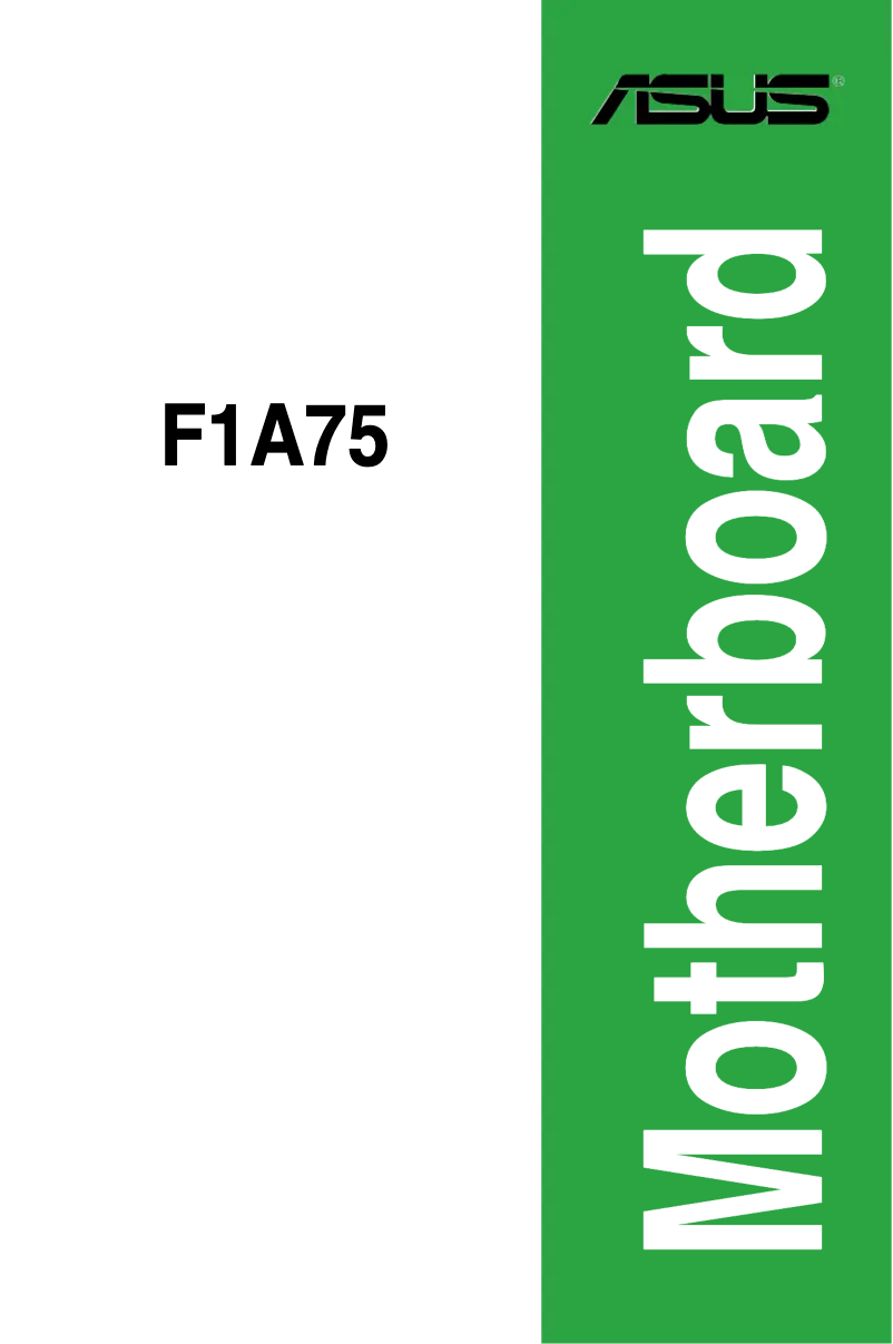 Page 1 de la notice Manuel utilisateur Asus F1A75