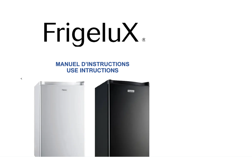 Page n°1 - Manuel utilisateur FrigeluX RTT89BE