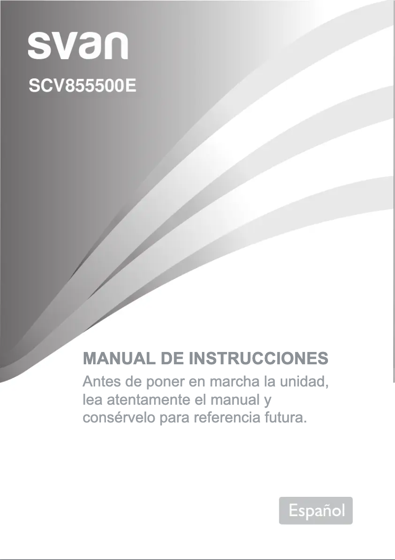 Page 1 de la notice Manuel utilisateur SVAN SCV855500E