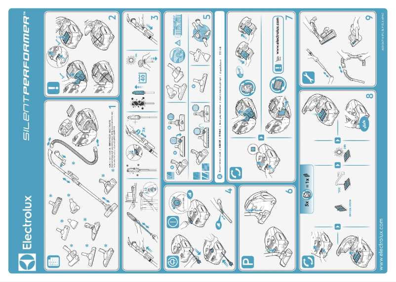 Page 1 de la notice Manuel utilisateur Electrolux SilentPerformer ESP7GREENT