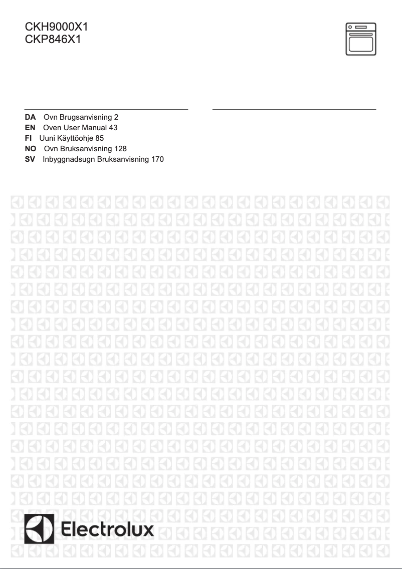 Page 1 de la notice Manuel utilisateur Electrolux CKP846X1