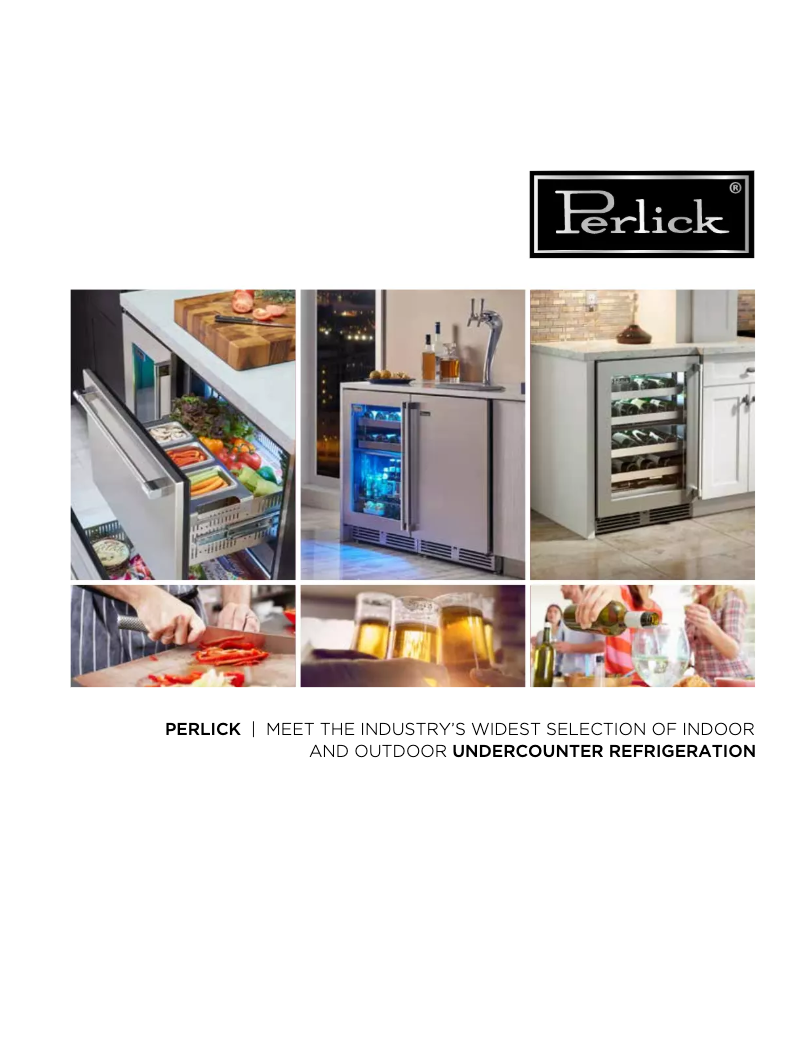 Página 1 del manual Manual de instrucciones Perlick Signature Series HP24RO36