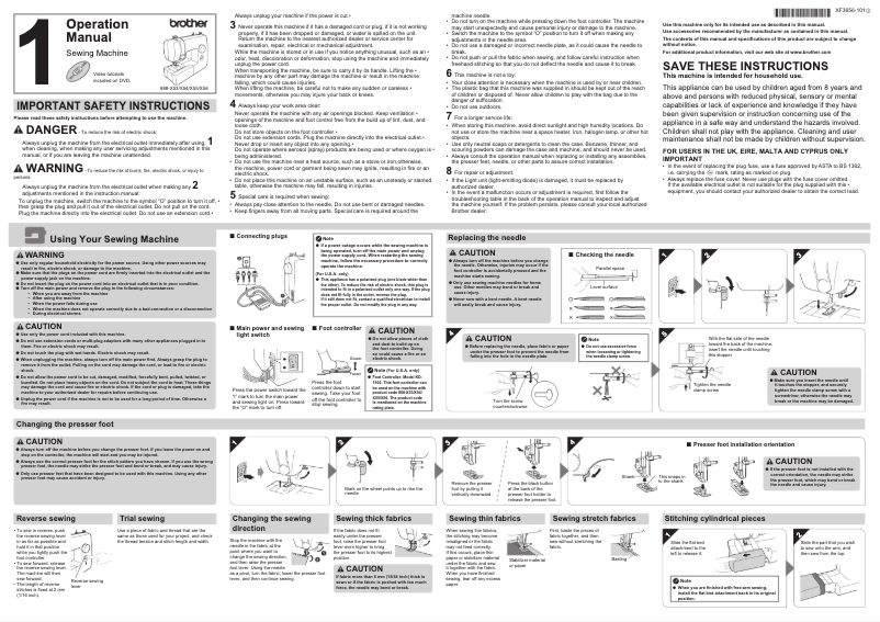 Page 1 de la notice Manuel utilisateur Brother KD144