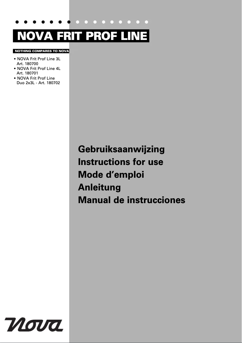 Imagen de la primera página del manual del dispositivo Frit Prof Line