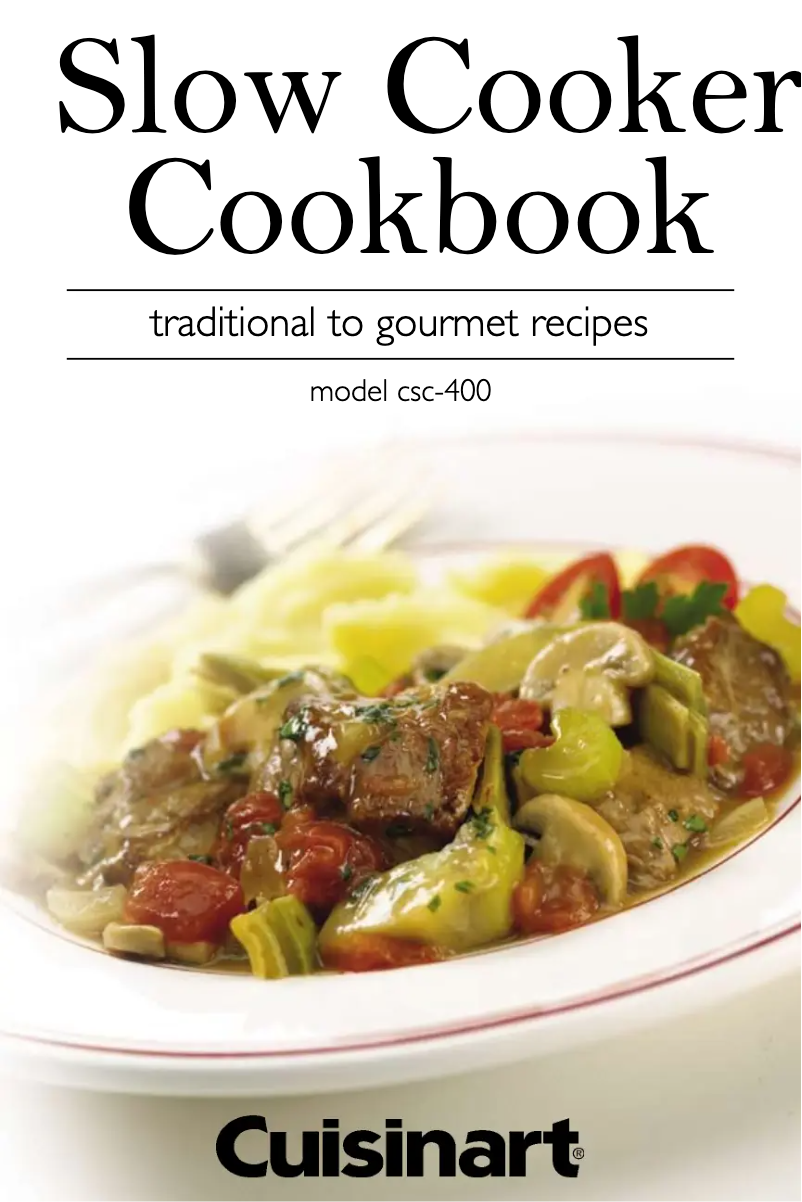 Page 1 de la notice Manuel utilisateur Cuisinart CSC-400