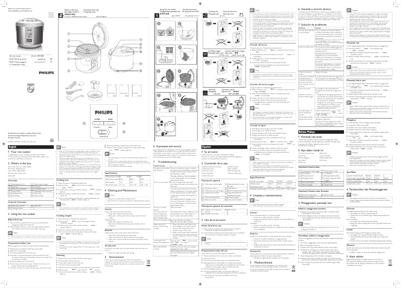 Image de la première page du manuel de l'appareil Daily Collection HD3025