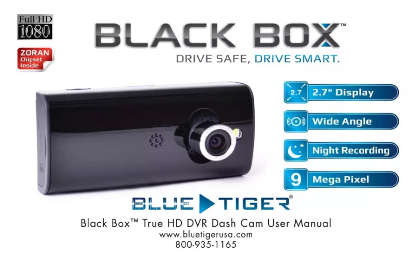 Page n°1 - Manuel utilisateur Blue Tiger Black Box