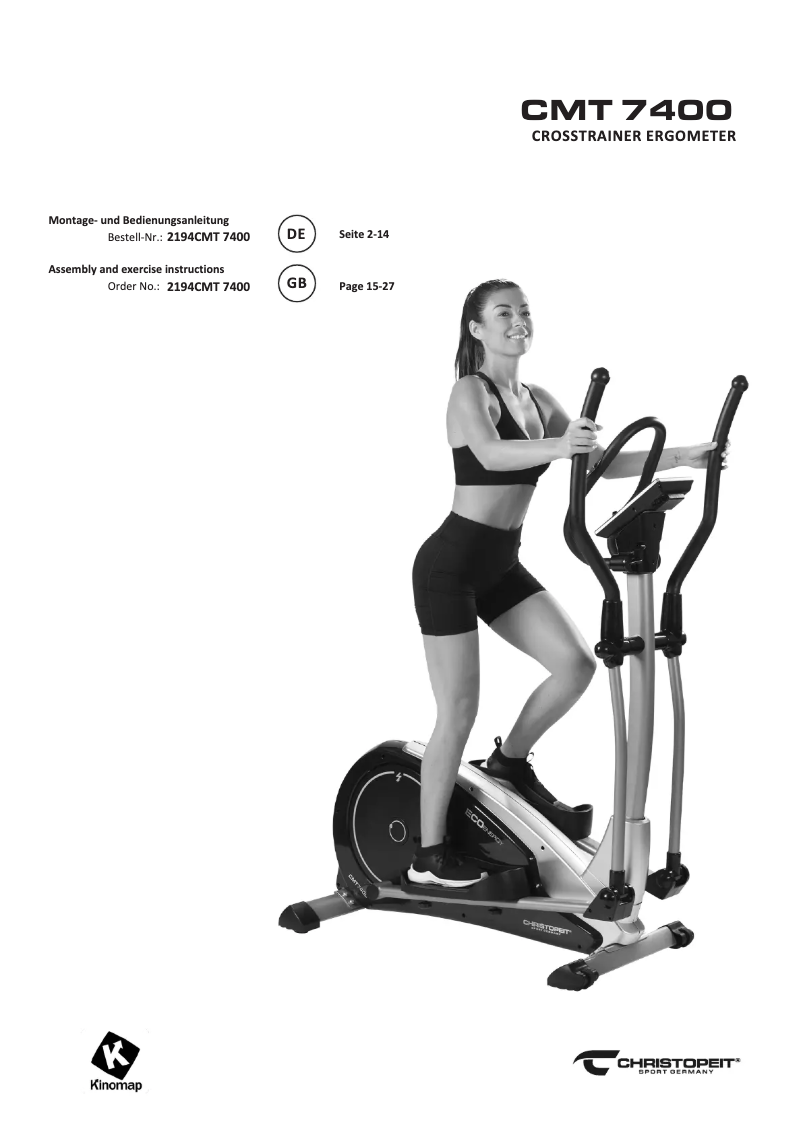 Page 1 de la notice Manuel utilisateur Christopeit CMT 7400