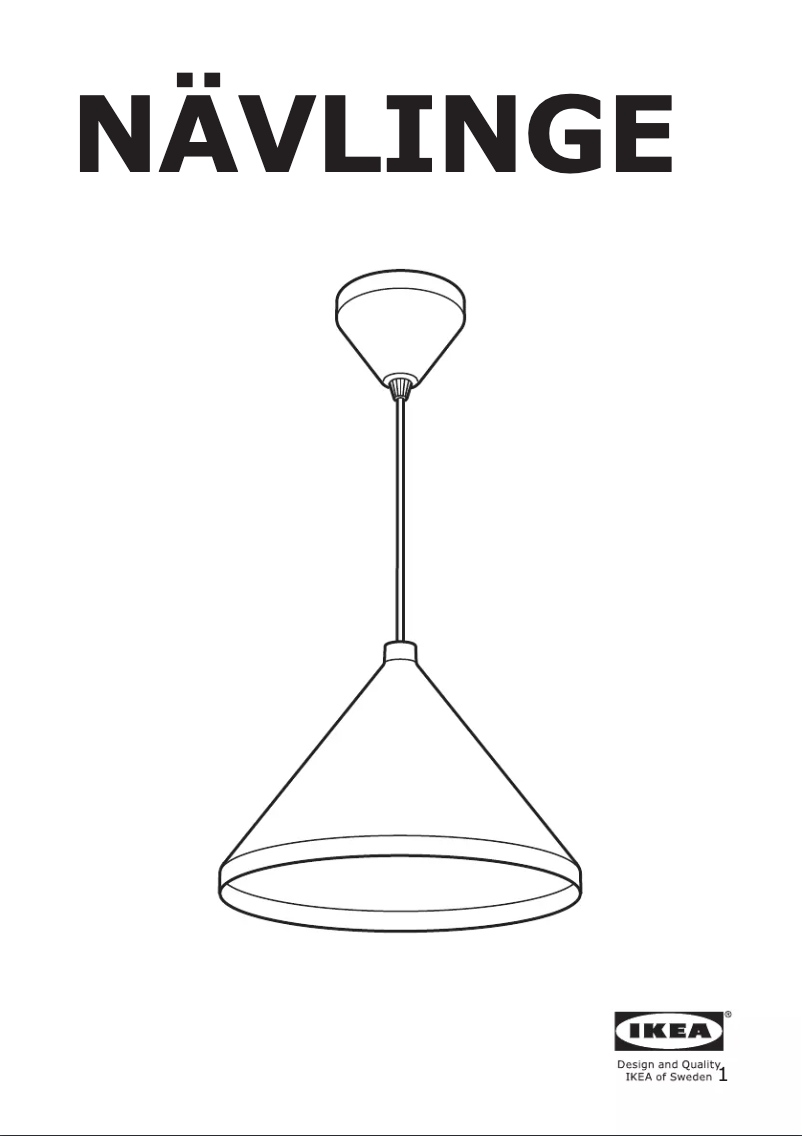 Image de la première page du manuel de l'appareil NÄVLINGE