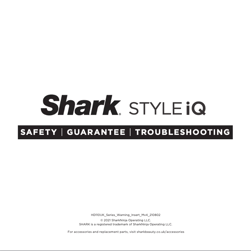 Página 1 del manual Manual de usuario Shark STYLE iQ