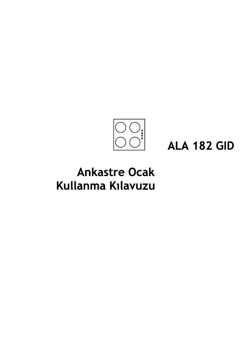 Image de la première page du manuel de l'appareil ALA 182 GID